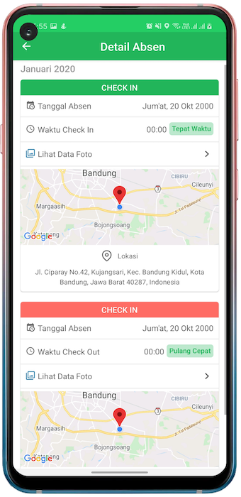 Informasi Kehadiran E-Presensi